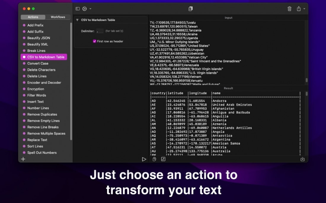 Text Workflow 文本转换工具