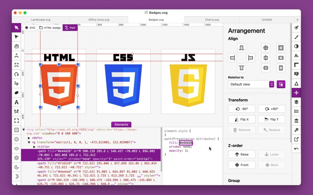 Boxy SVG 英文版 矢量图编辑器